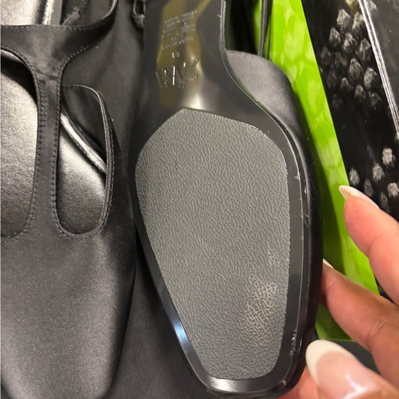 Black Satin Ballerina flat -Zara new current season - Picture 3 of 10